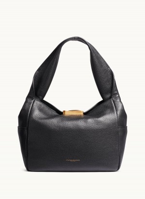 Black Donna Karan Amagansett Shoulder Bag | Canada_DK34340