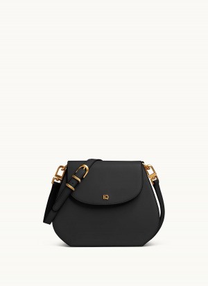 Black Donna Karan Bellerose Crossbody Bag | Canada_DK68173