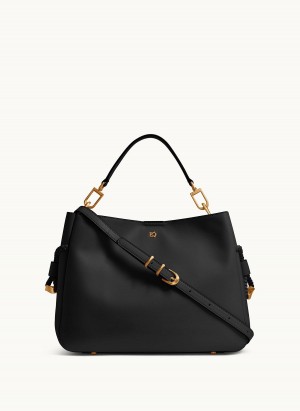 Black Donna Karan Bellerose Satchel | Canada_DK33932