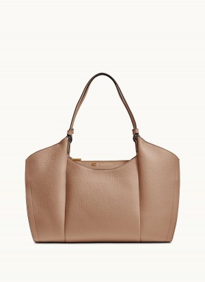 Brown Donna Karan Wainscott Tote Bag | Canada_DK10822