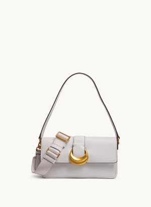 White Donna Karan Valley Stream Shoulder Bag | Canada_DK32353