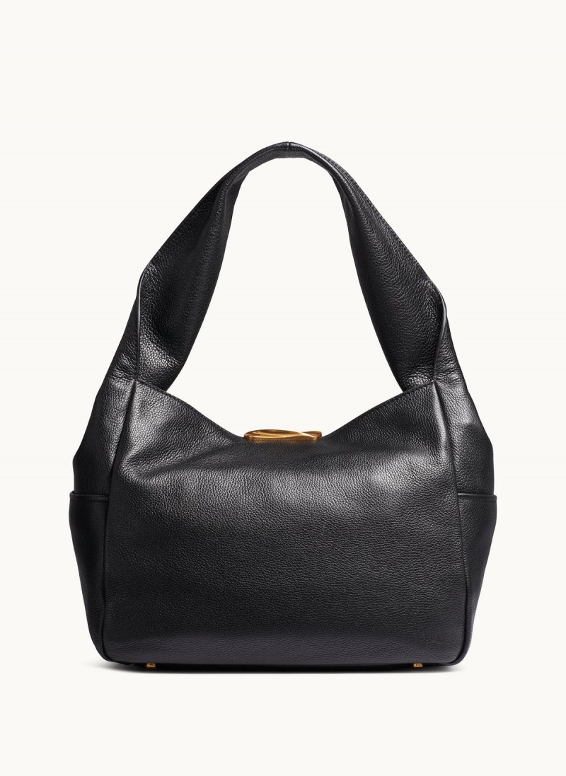 Black Donna Karan Amagansett Shoulder Bag | Canada_DK34340