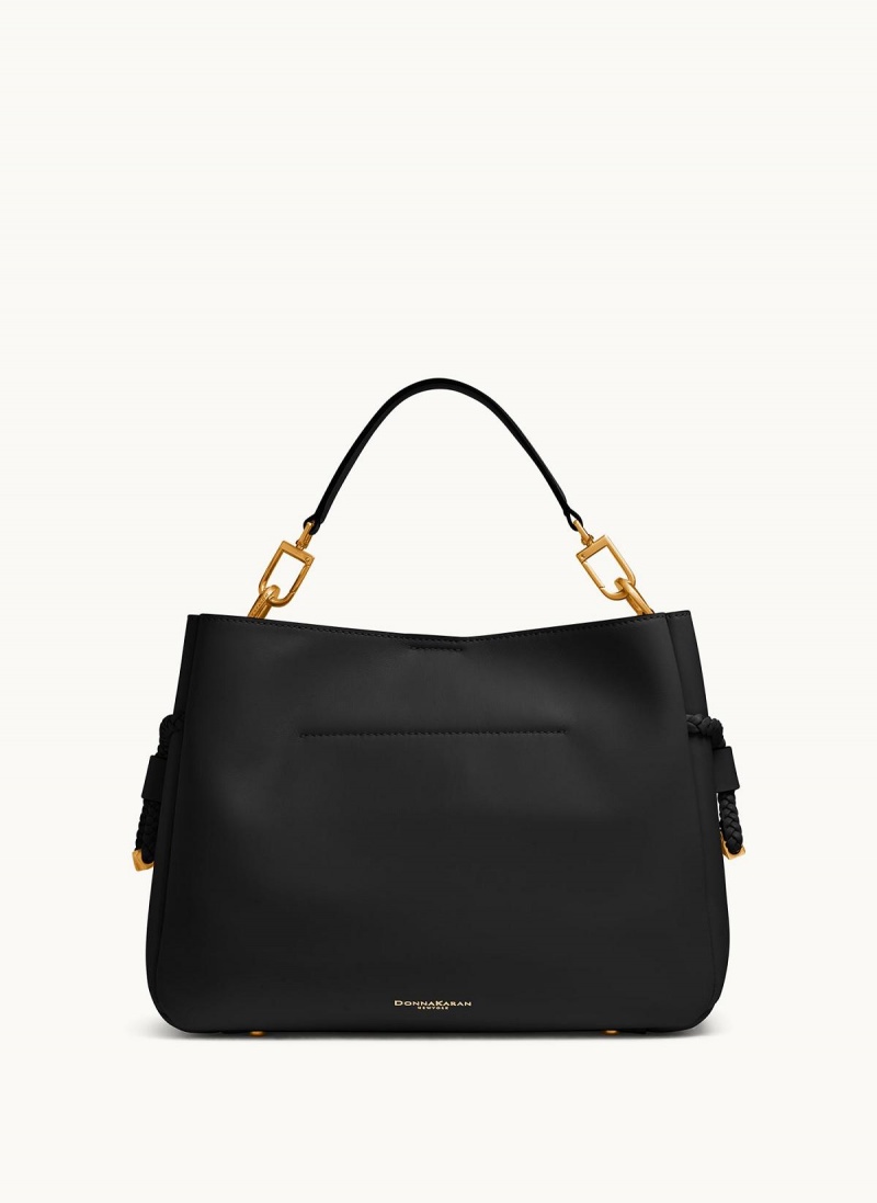 Black Donna Karan Bellerose Satchel | Canada_DK33932