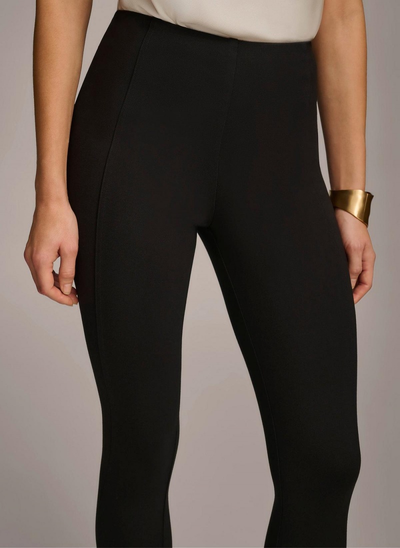 Black Donna Karan Skinny Leg Pants | Canada_DK69848