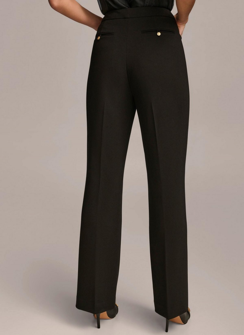 Black Donna Karan Updated Modern Fit Pants | Canada_DK60058