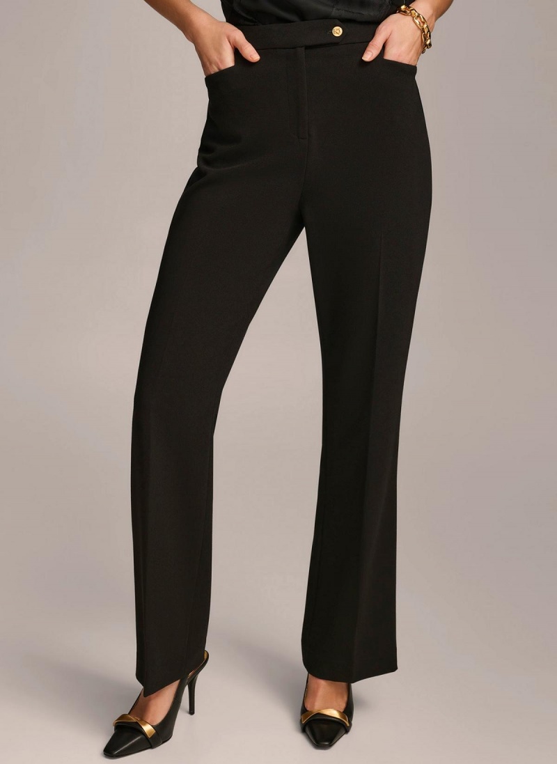 Black Donna Karan Updated Modern Fit Pants | Canada_DK60058