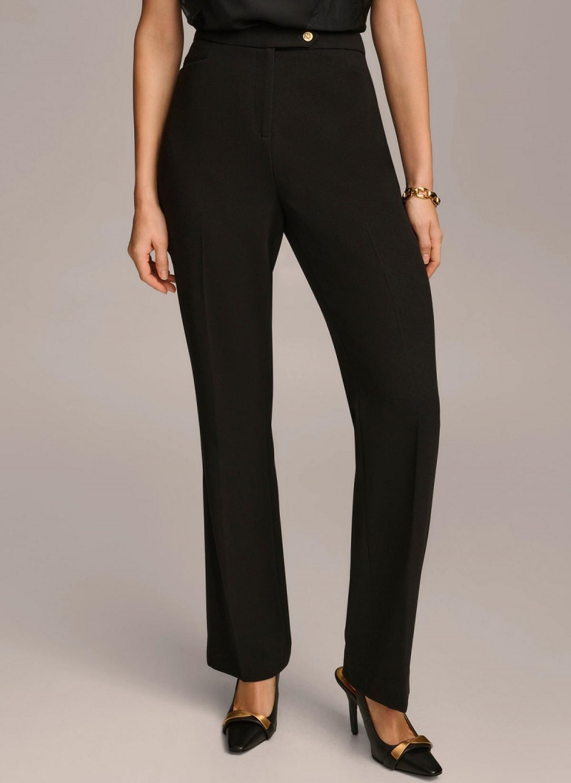 Black Donna Karan Updated Modern Fit Pants | Canada_DK60058