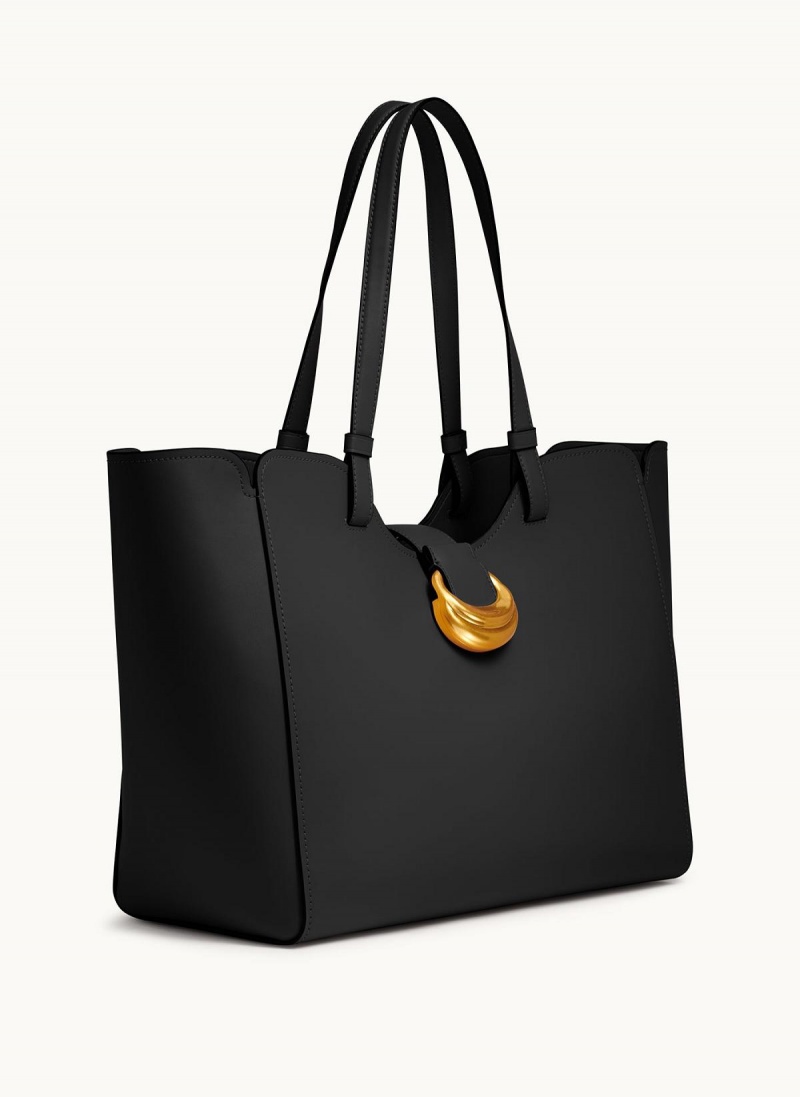 Black Donna Karan Valley Stream Large Tote Bag | Canada_DK76757