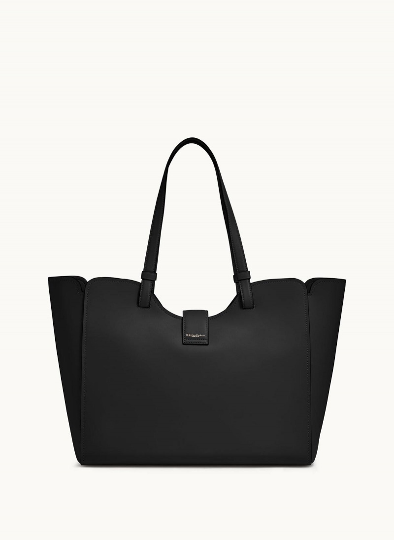 Black Donna Karan Valley Stream Large Tote Bag | Canada_DK76757