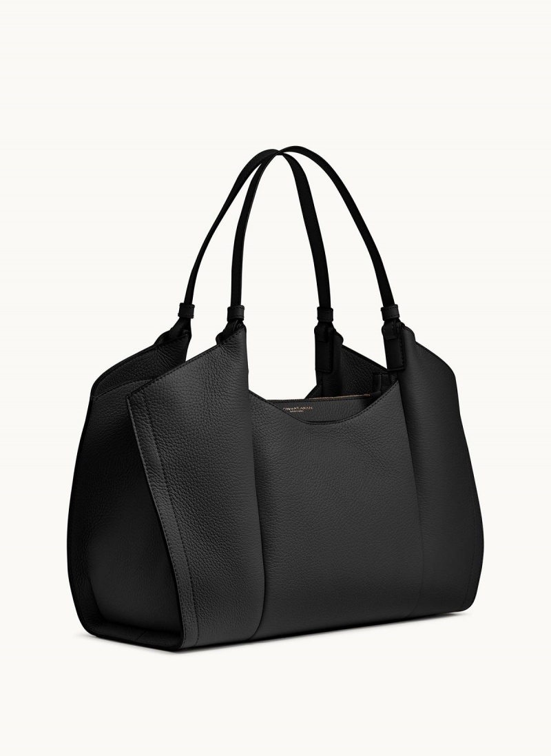 Black Donna Karan Wainscott Tote Bag | Canada_DK70442