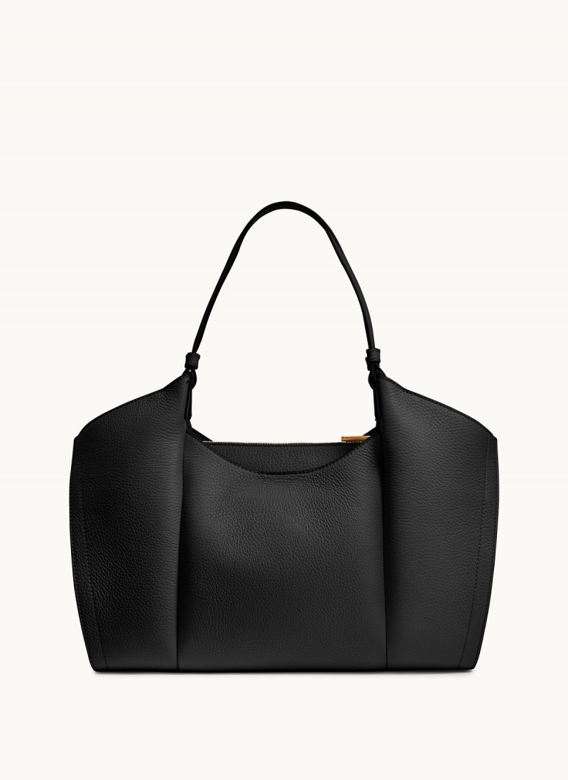 Black Donna Karan Wainscott Tote Bag | Canada_DK70442