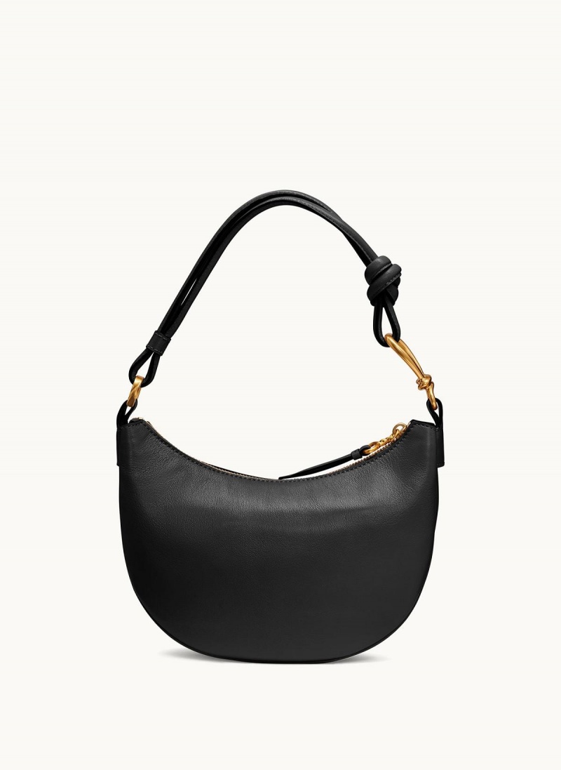 Black / Gold Donna Karan Roslyn Small Hobo Bag | Canada_DK69580