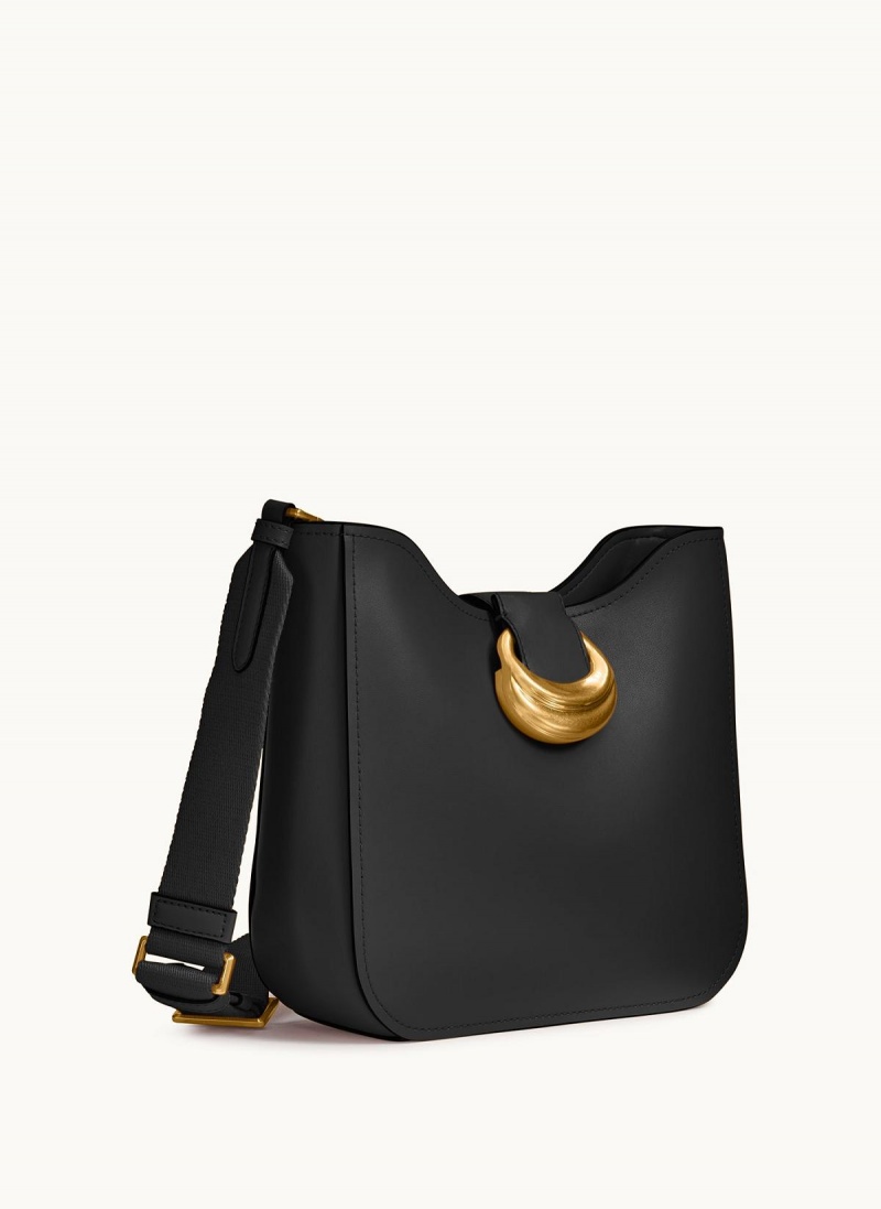 Black / Gold Donna Karan Valley Stream Crossbody Bag | Canada_DK13497