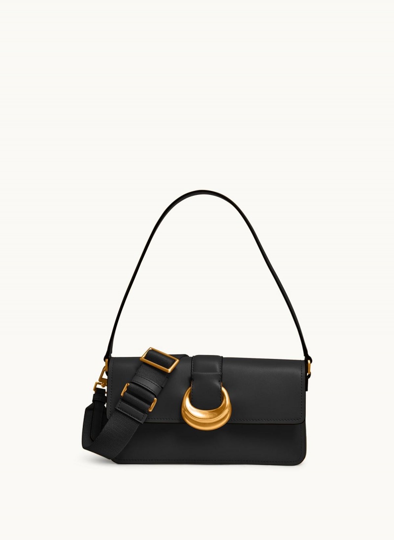 Black / Gold Donna Karan Valley Stream Shoulder Bag | Canada_DK51880