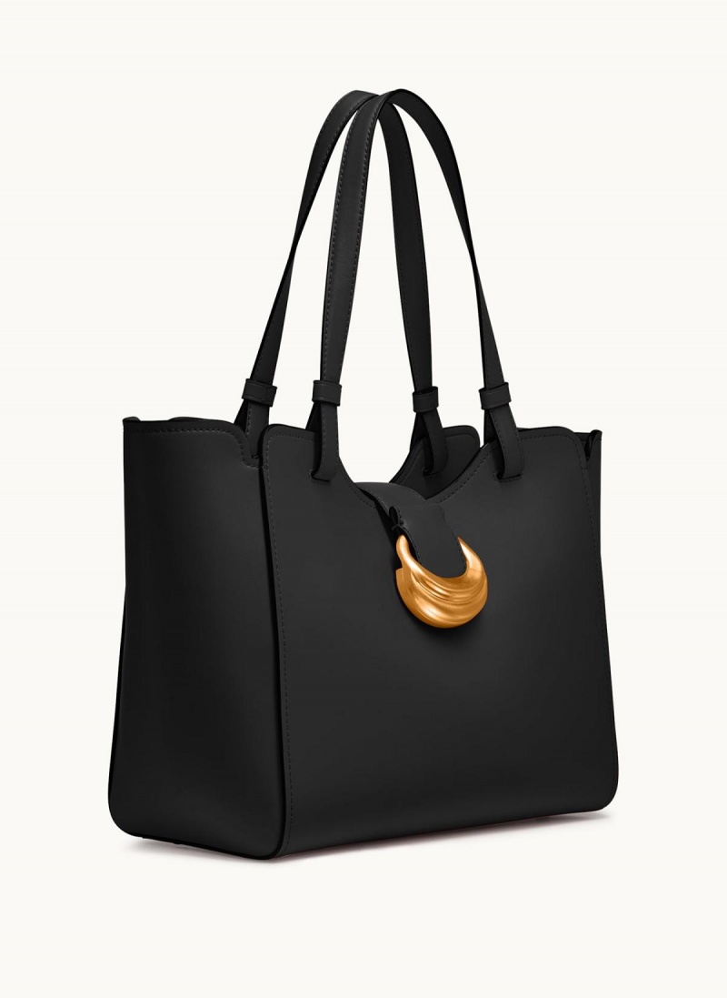 Black / Gold Donna Karan Valley Stream Tote Bag | Canada_DK42318