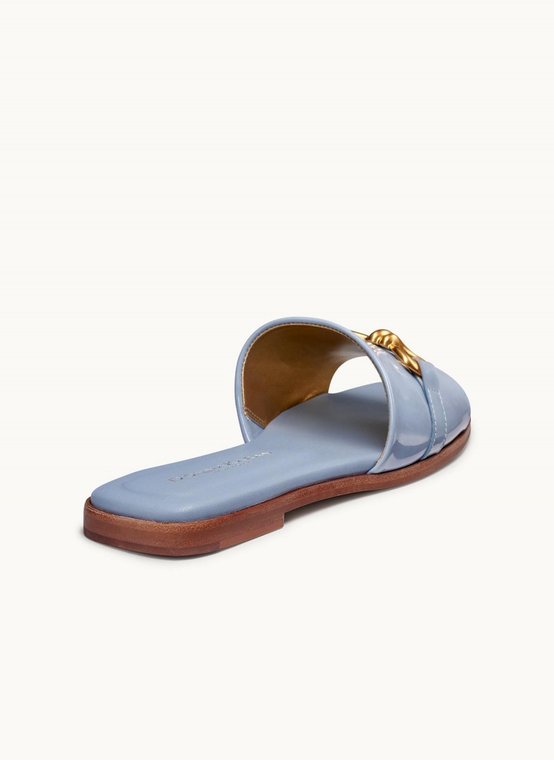 Blue Donna Karan Haylen Flat Sandals | Canada_DK29393