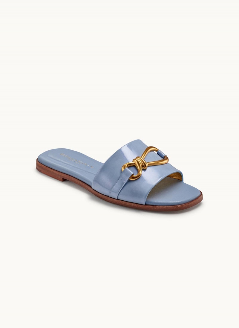 Blue Donna Karan Haylen Flat Sandals | Canada_DK29393