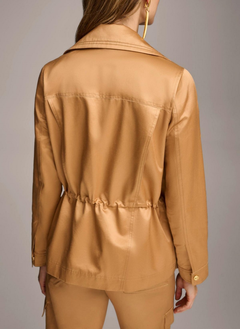 Copper Donna Karan Utility Blazer Outerwear | Canada_DK26958