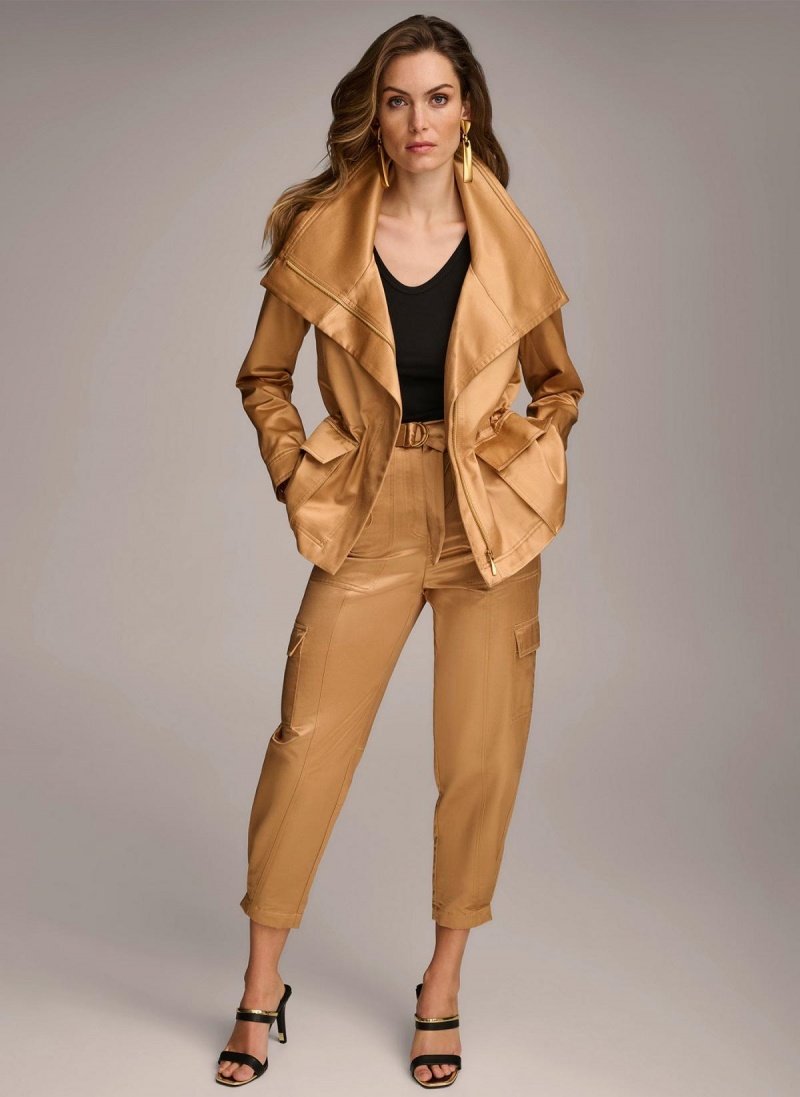 Copper Donna Karan Utility Blazer Outerwear | Canada_DK26958