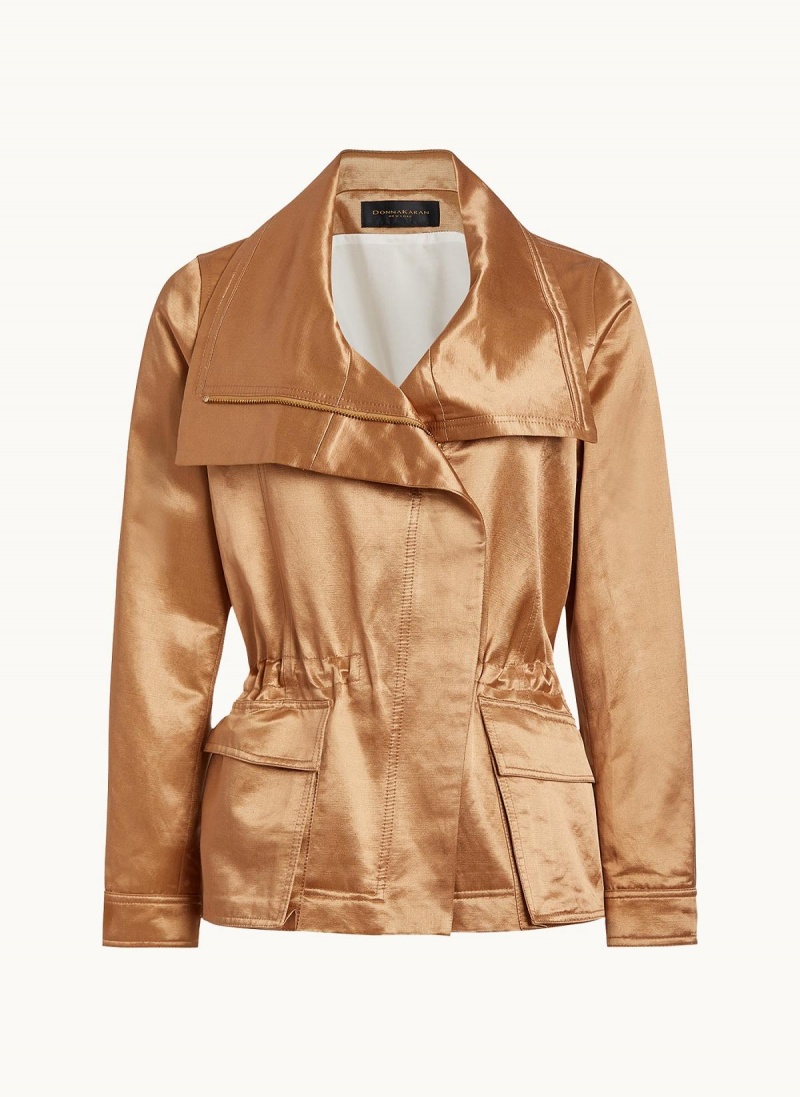 Copper Donna Karan Utility Blazer Outerwear | Canada_DK26958