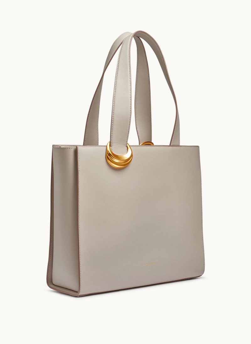 Cream Donna Karan Hewlett Tote Bag | Canada_DK12456