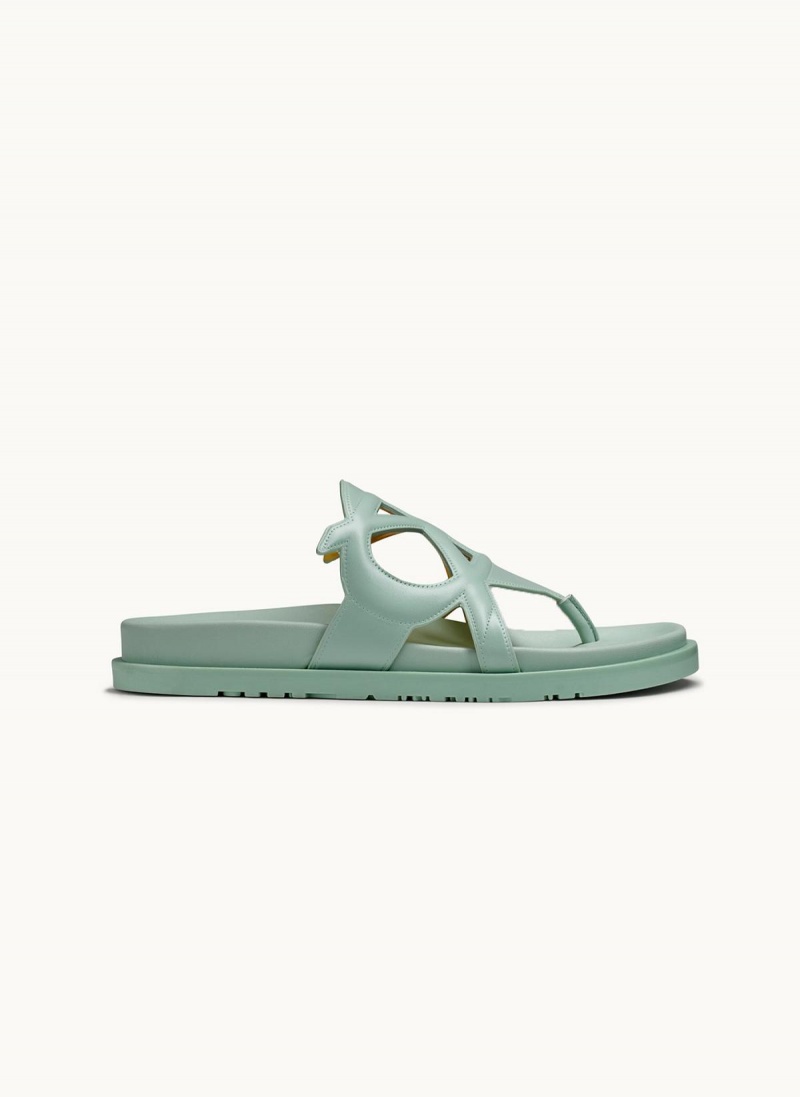 Green Donna Karan Hatsy Flat Sandals | Canada_DK77748