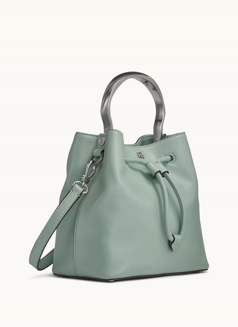 Green Donna Karan Lawrence Bucket Satchel | Canada_DK27941