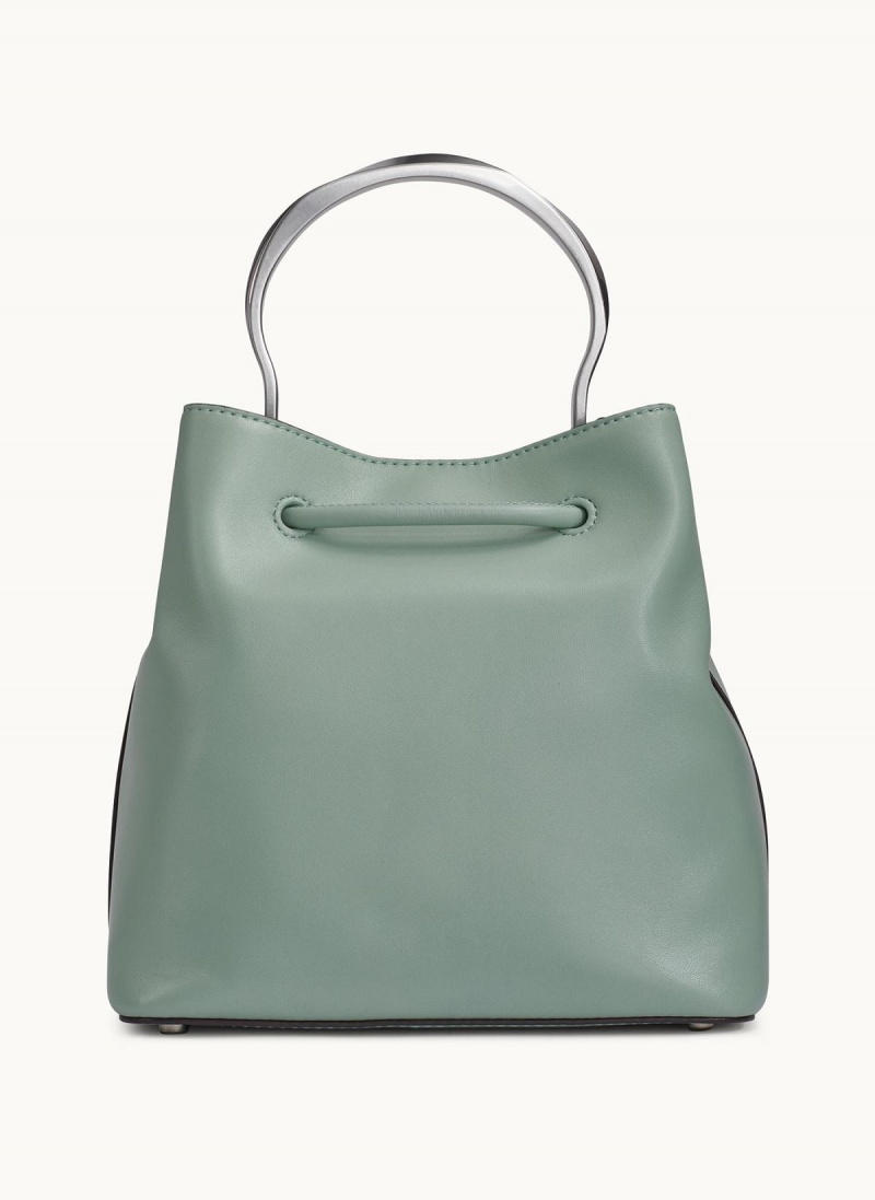 Green Donna Karan Lawrence Bucket Satchel | Canada_DK27941