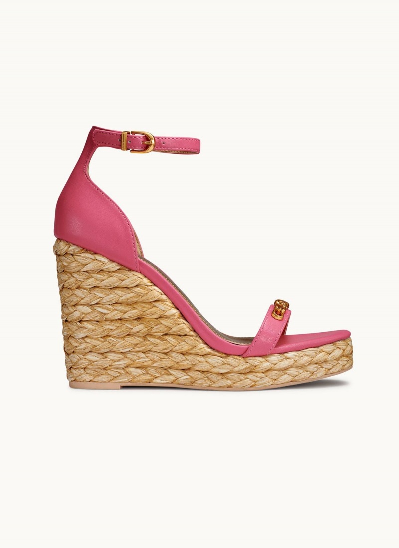 Rose Donna Karan Yulissa Ankle Strap Espadrille Sandals | Canada_DK69964