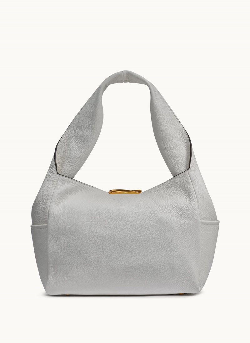 White Donna Karan Amagansett Shoulder Bag | Canada_DK38669