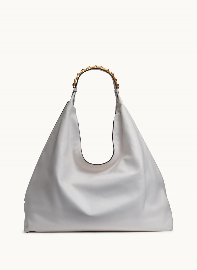 White Donna Karan Bellmore Xl Hobo Bag | Canada_DK34263