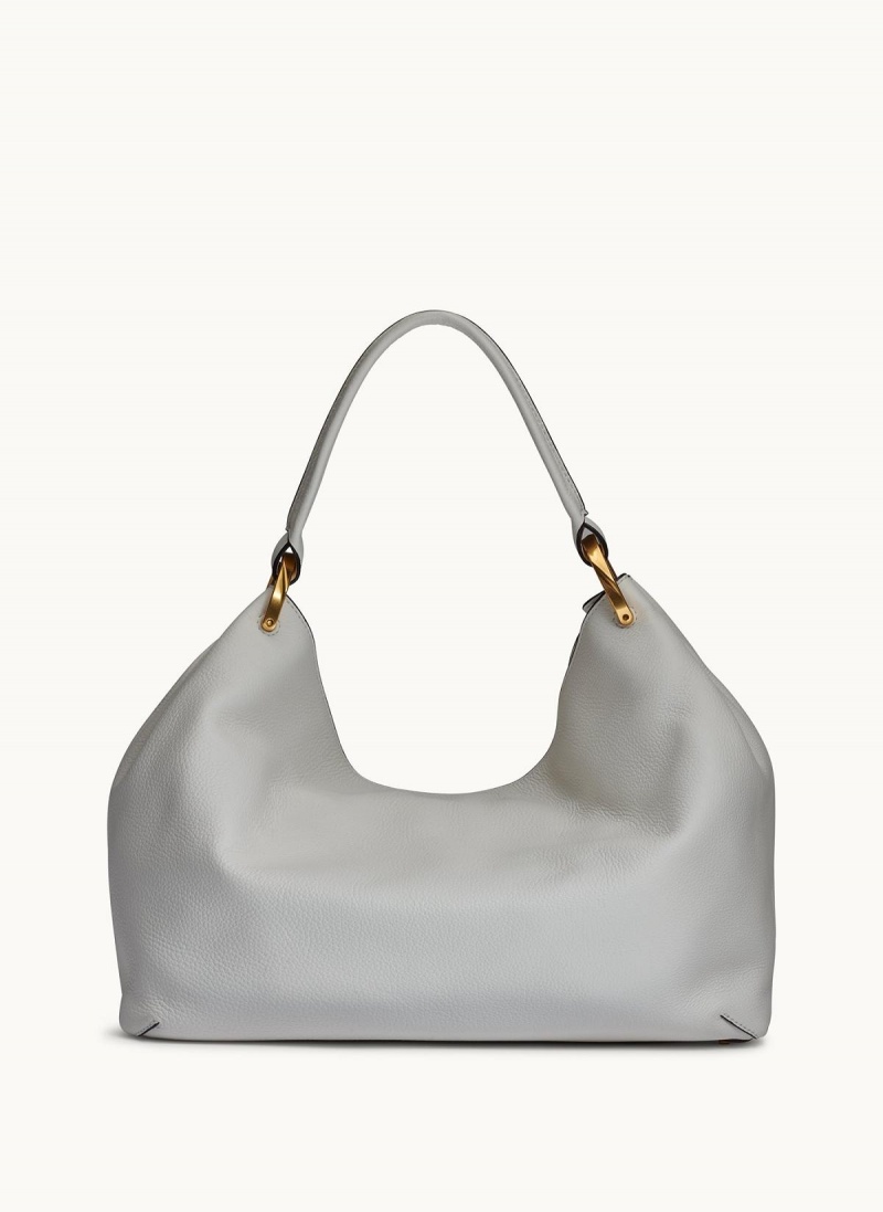 White Donna Karan Glenwood Shoulder Bag | Canada_DK75347