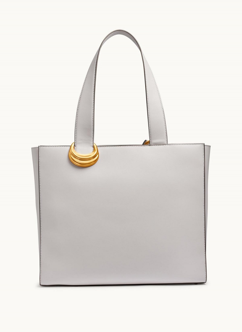 White Donna Karan Hewlett Tote Bag | Canada_DK41216