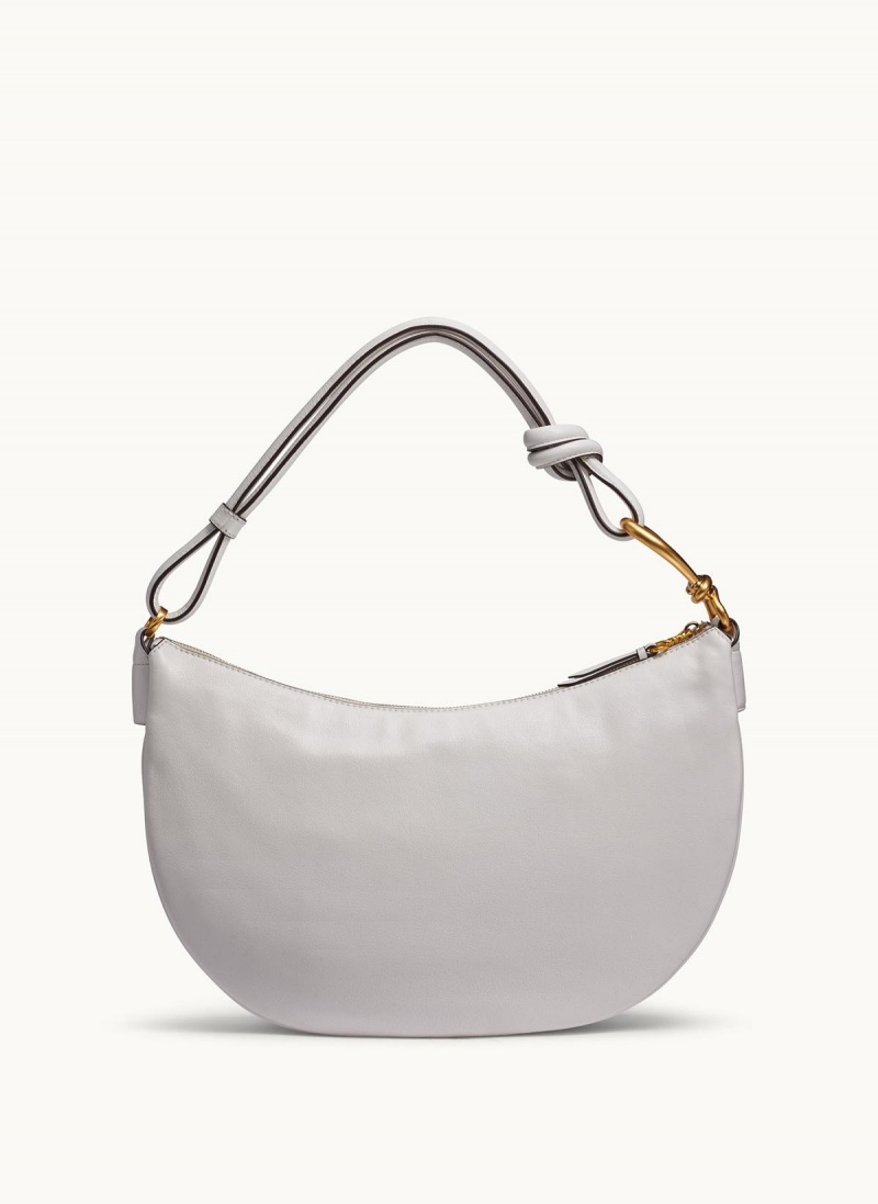 White Donna Karan Roslyn Large Hobo Bag | Canada_DK27972