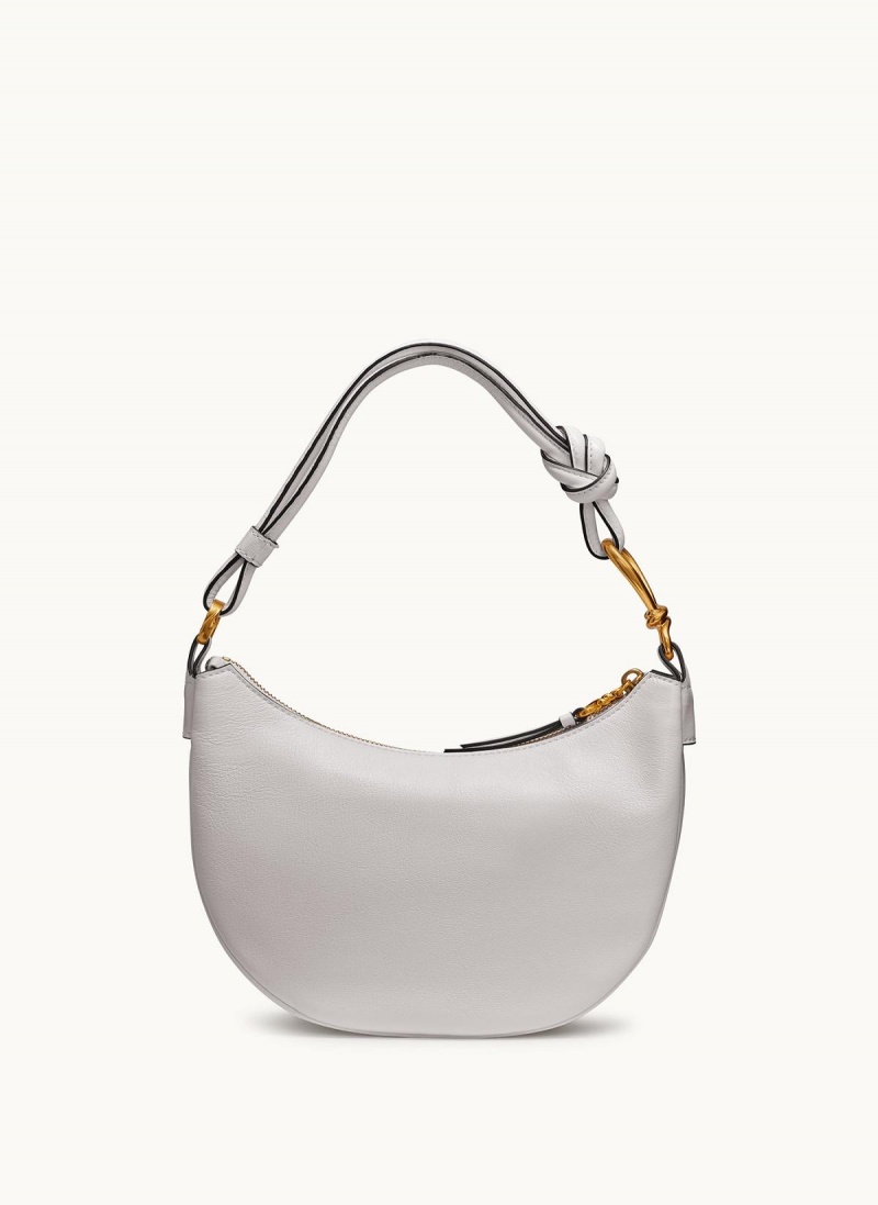 White Donna Karan Roslyn Small Hobo Bag | Canada_DK56187