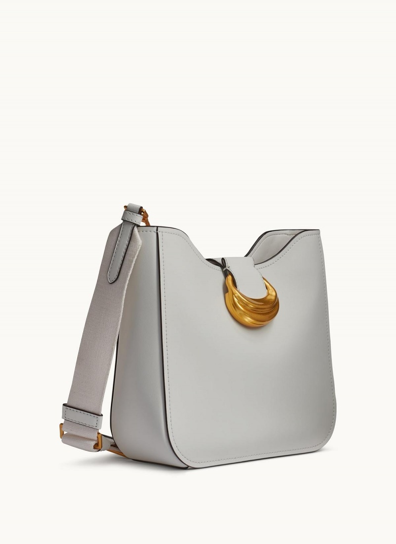 White Donna Karan Valley Stream Crossbody Bag | Canada_DK98944