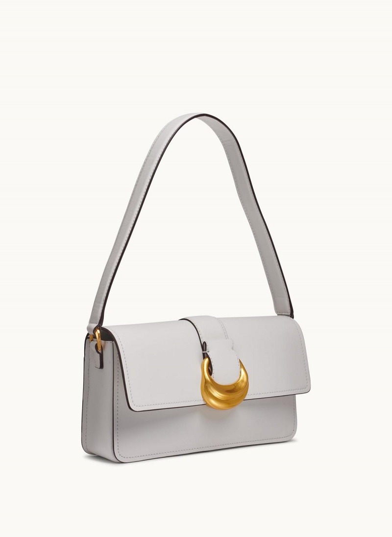 White Donna Karan Valley Stream Shoulder Bag | Canada_DK32353