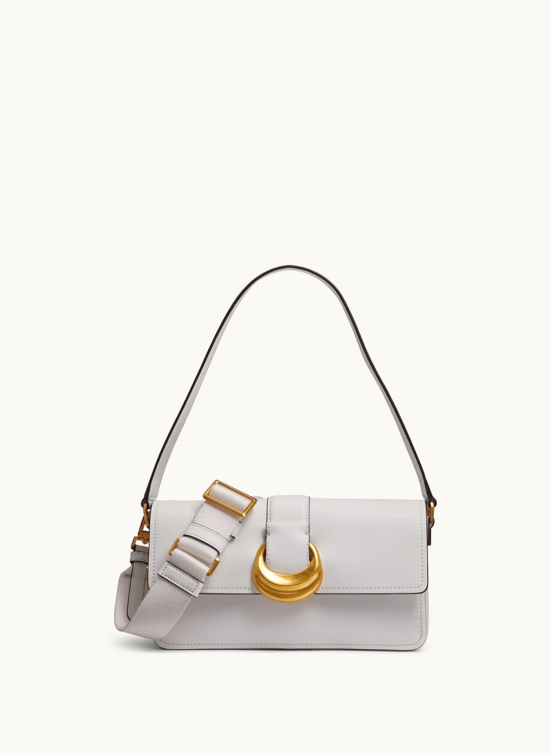 White Donna Karan Valley Stream Shoulder Bag | Canada_DK32353