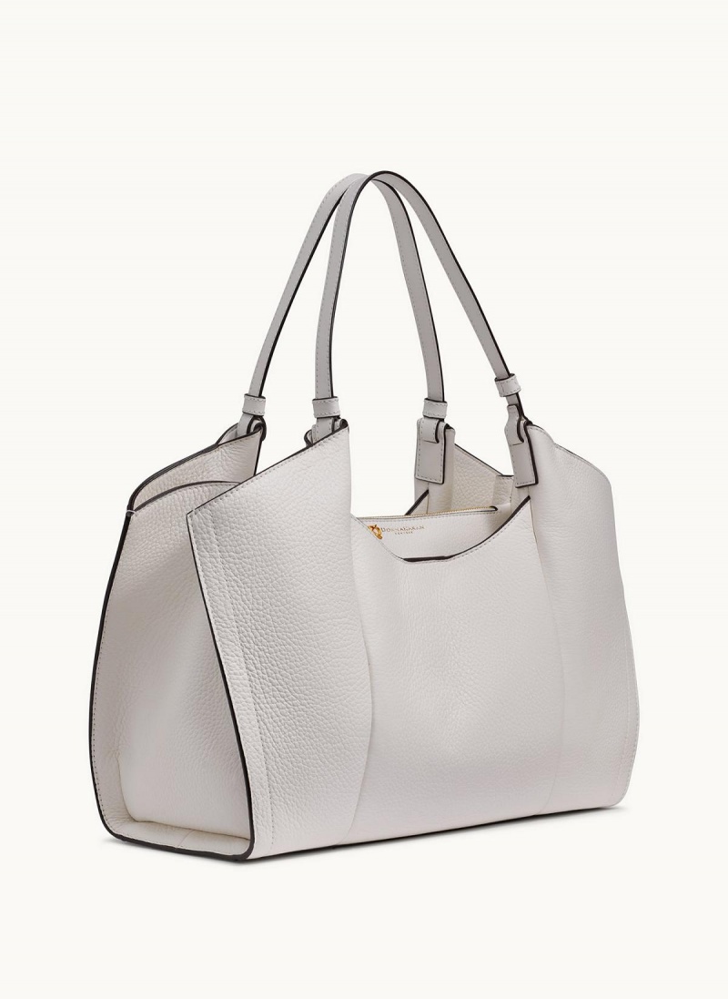 White Donna Karan Wainscott Tote Bag | Canada_DK23733